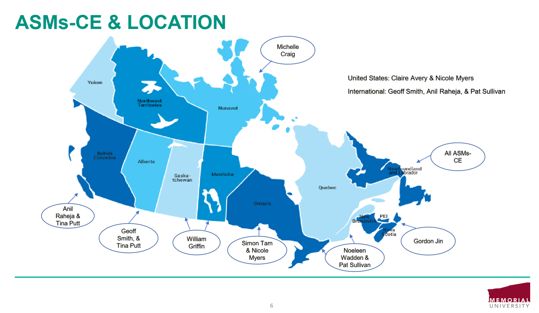 Map with the FEAS Co-op representatives